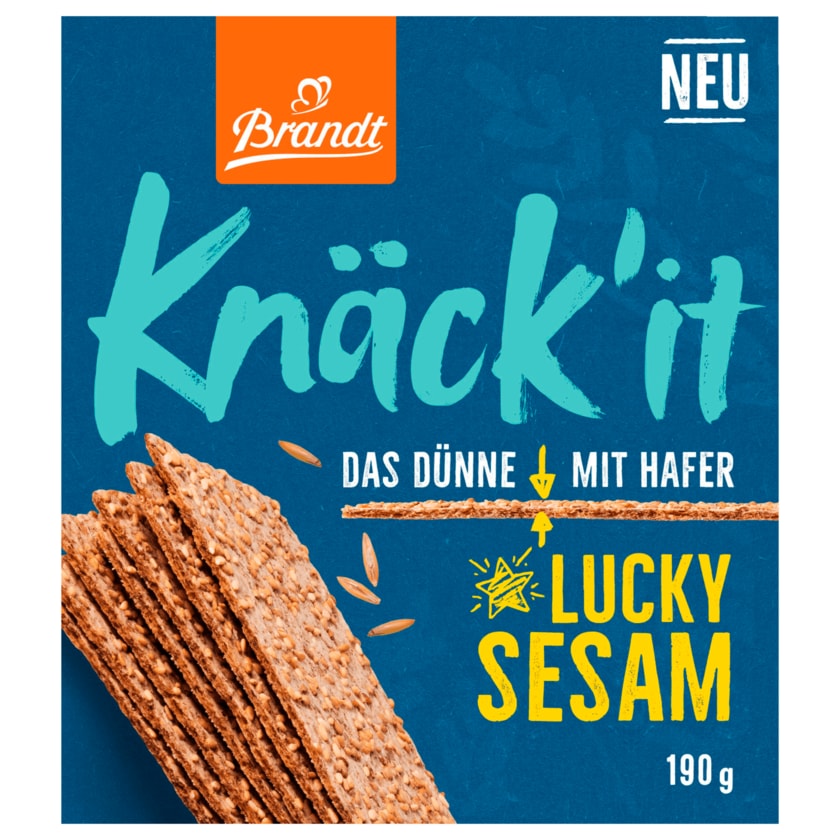 Brandt Knäck'it Knäckebrot Lucky Sesam 190g